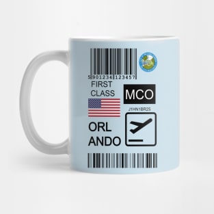 Orlando United States travel ticket Mug